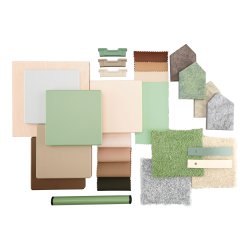 Mbelst Skovro i grnne nuancer