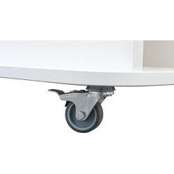 Legebord med opbevaring - rektangul�rt, h�jde 57 cm, hvid