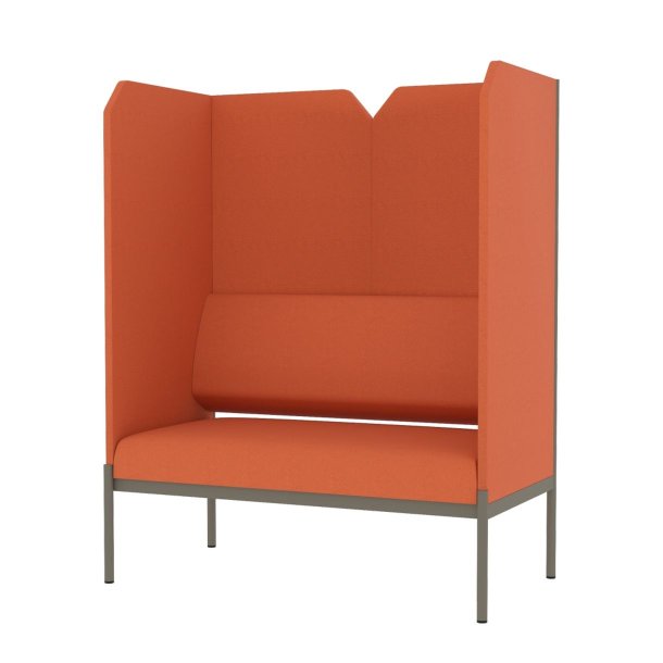 Nexa High 2-personers sofa med h�j ryg til stillezone og bibliotek