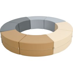 Paolo skums�der i gr� og beige nuancer samlet som cirkel