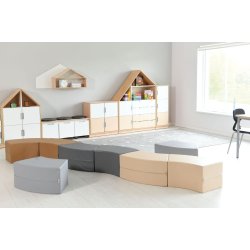 Paolo skums�der - s�t 3, gr�/beige