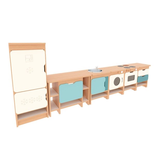 Quadro legek�kken i ahorn s�t 4 til b�rnehave, SFO og institution