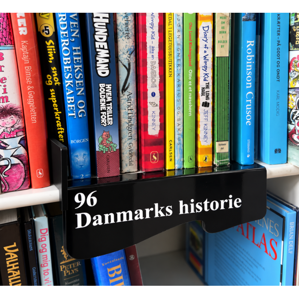 Reolskilte i farver bibshop