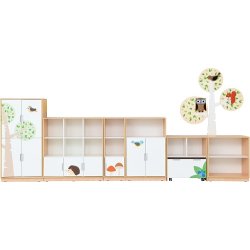 Reolsystem med flotte temaer 