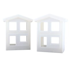 Lysende huse, 2 stk.