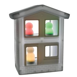 Lysende huse, 2 stk.