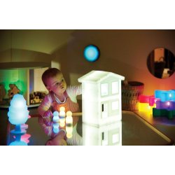 Lysende huse, 2 stk.