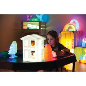 Lysende huse, 2 stk.