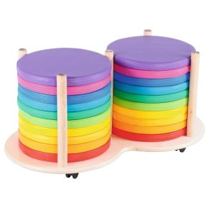 Siddepuder 20 stk. - runde siddepuder til brn