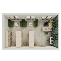 Bibliotekspakke  Lille bibliotek med Agora moduler (komplet st)