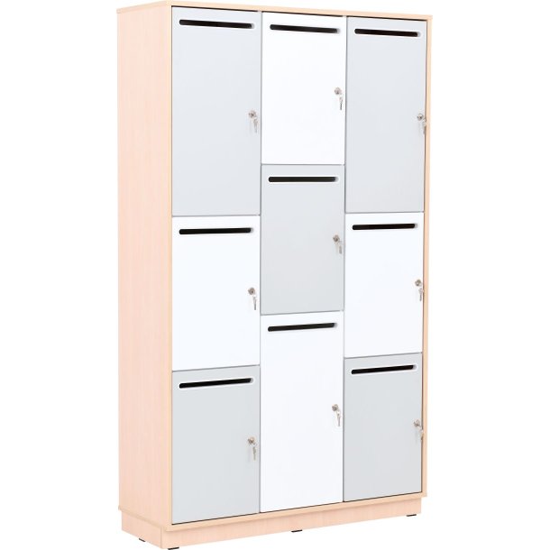 Opbevaringsskab med 9 rum