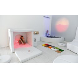 Hvidt hus med vinduer