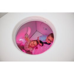 Hvidt hus med vinduer