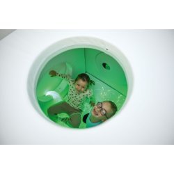 Hvidt hus med vinduer