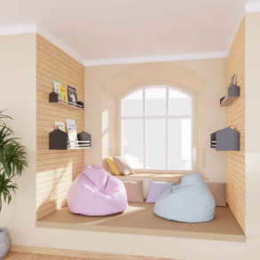 Stillezone i pastelfarver