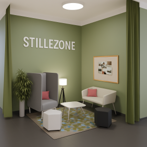 Roligt lsehjrne  kompakt stillezone til skoler og biblioteker | Bibshop.dk