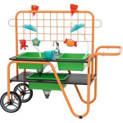 Mobilt vand- og sandbord til institutioner
